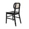Flash Furniture Jacob Cane Rattan Dining and Event Chairs w/Solid Wood Frame and Seat, Natural/Black, 2PK SK-220902-NATBLK-GG - alternate 3